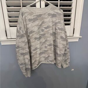 Gray Camo Sweater
